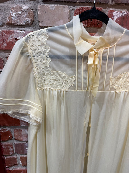 Gaymode Yellow Peignoir Set