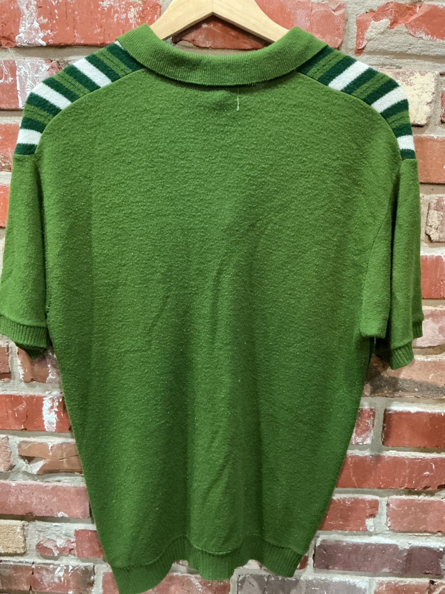 Brent Green Stripe Polo