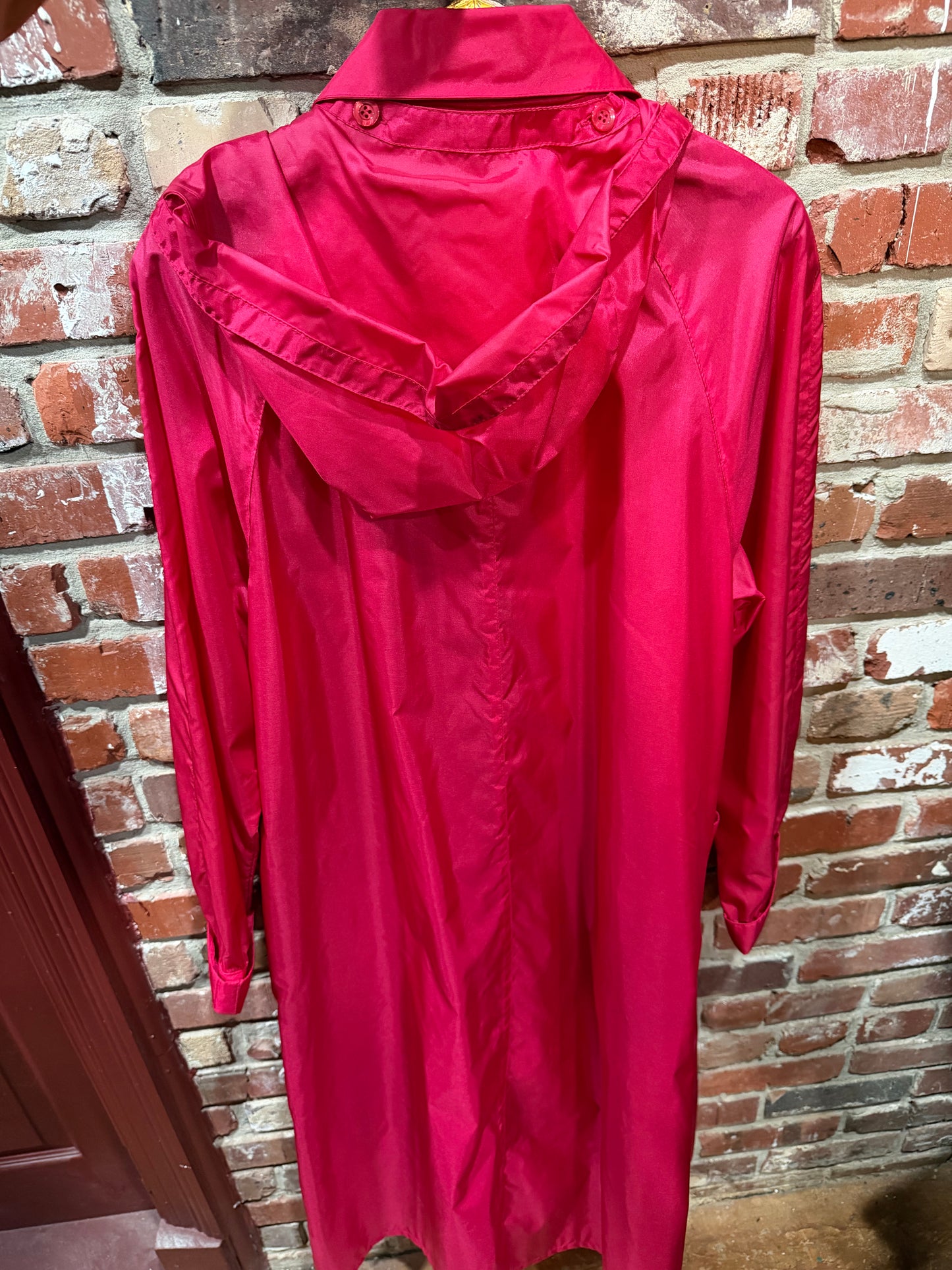 Totes Red Raincoat