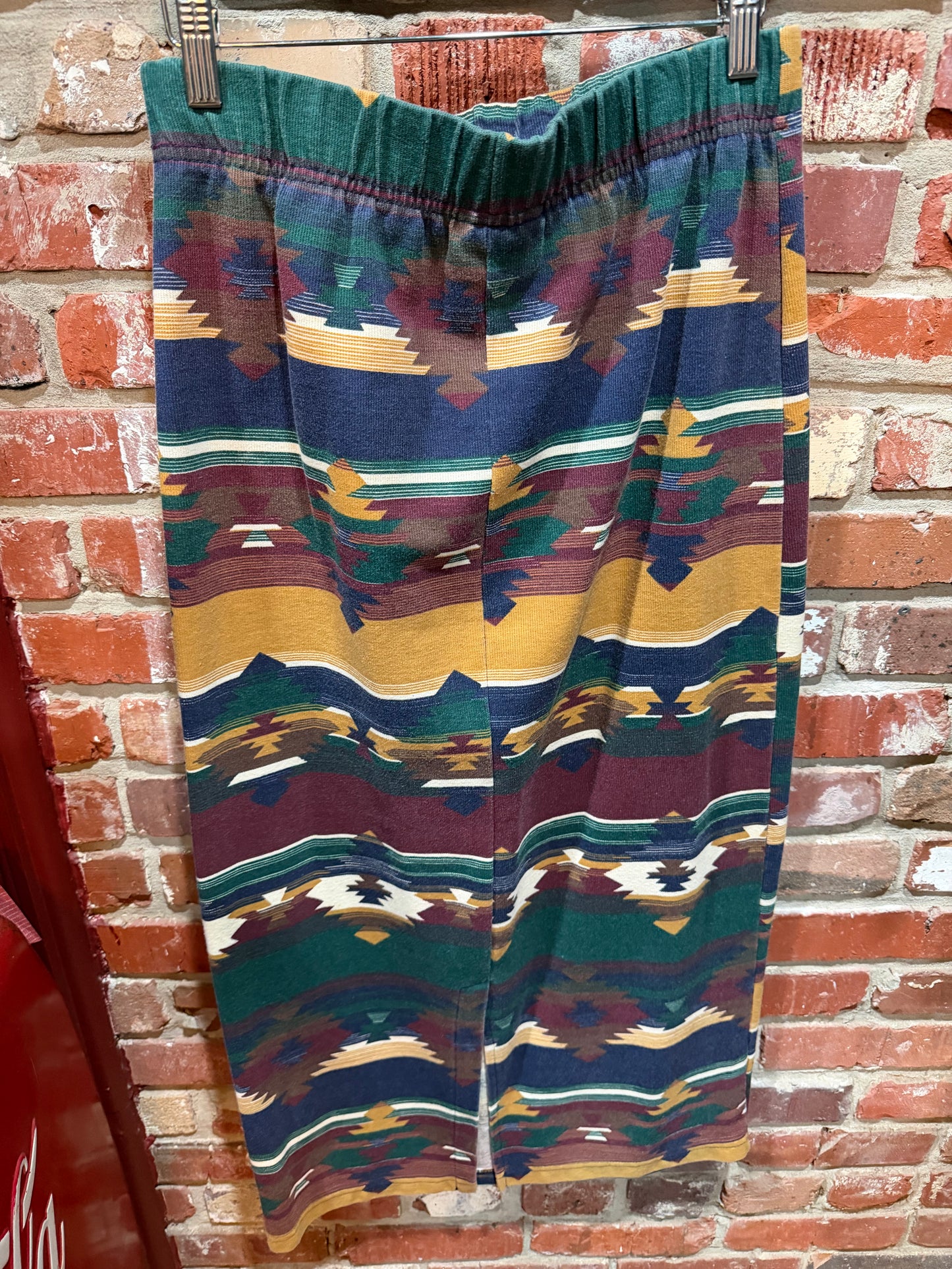 Carolina Colors Southwestern Print Midi Skirt