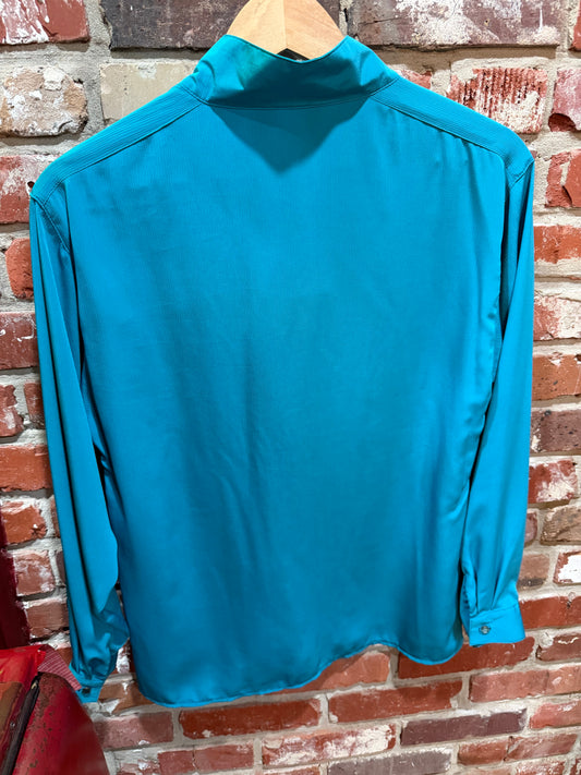 Howard Wolf Teal Blouse