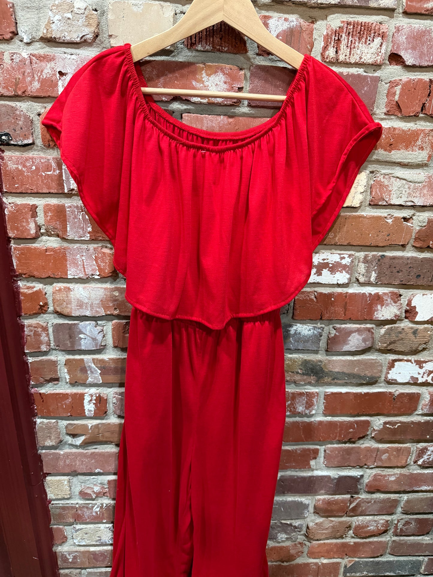 Red Cape Jumpsuit