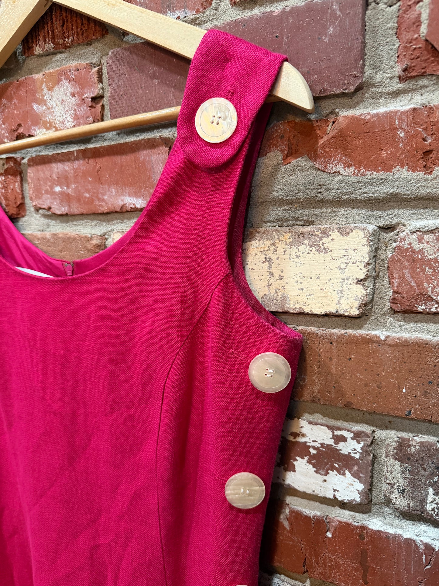 Santa Fe Pink Linen Dress