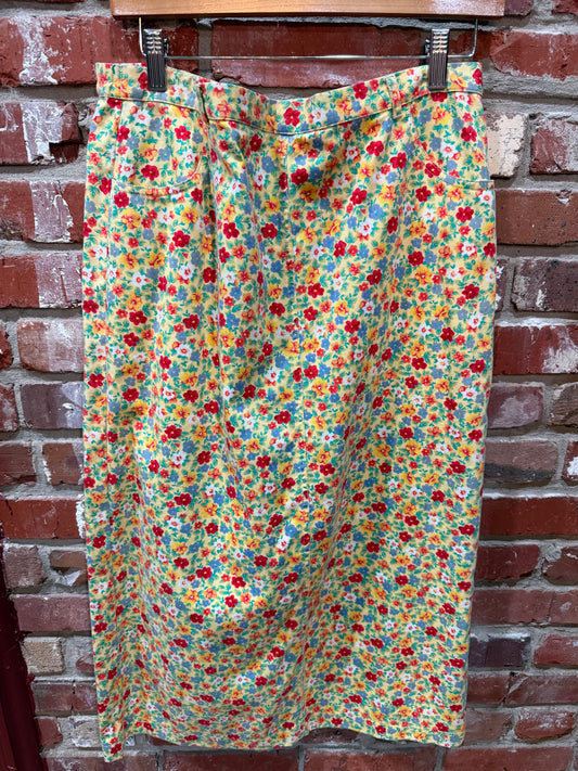 Susan Bristol Casuals Floral Skirt