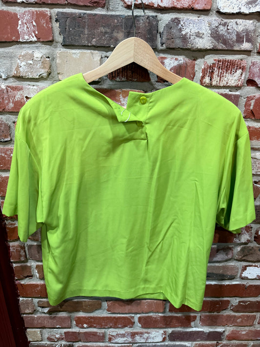 Maren & Maren Green, Boxy Short-Sleeve Blouse