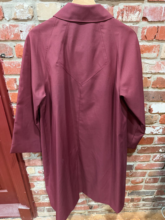 Misty Harbor Burgundy Blazer Coat