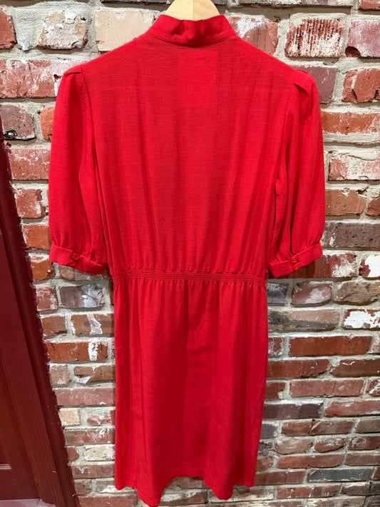 Popi Victorian-Inspired Red Day Dress