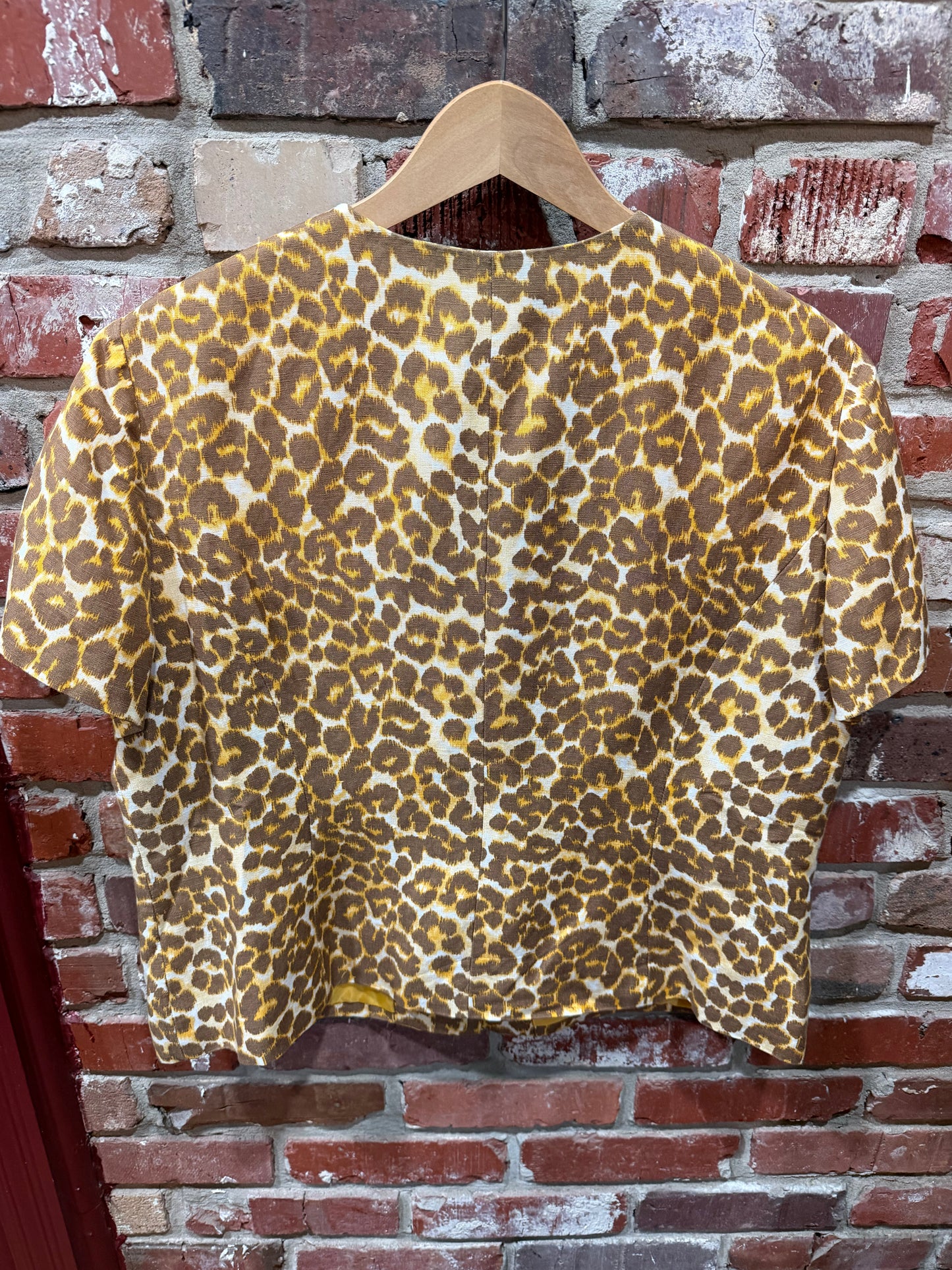 Kasper Giraffe Cropped Blazer