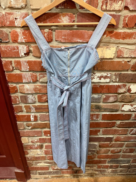Denim Pinafore Dress