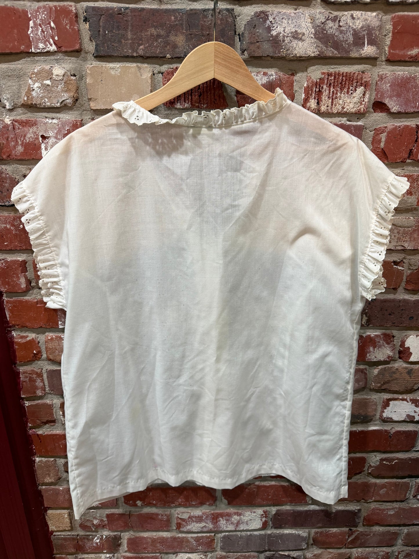 White Embroidered Blouse