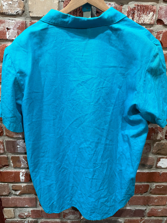 Ali Miles Turquoise Concho Shirt w/ Belt