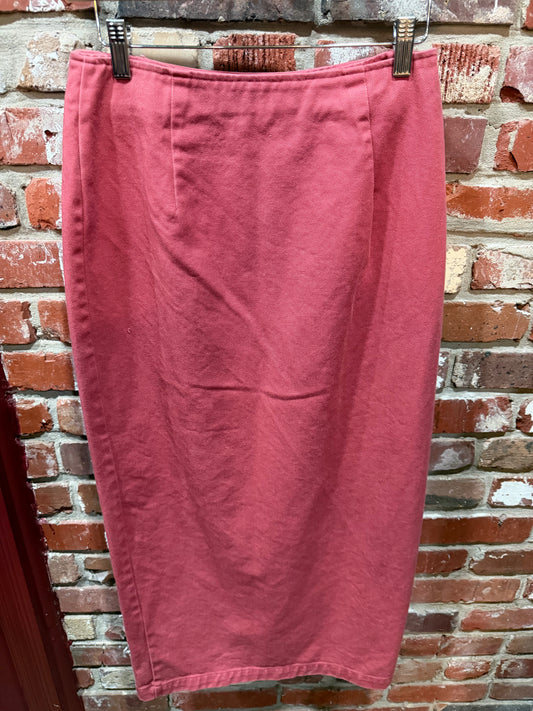 Cambridge Pink Denim Skirt