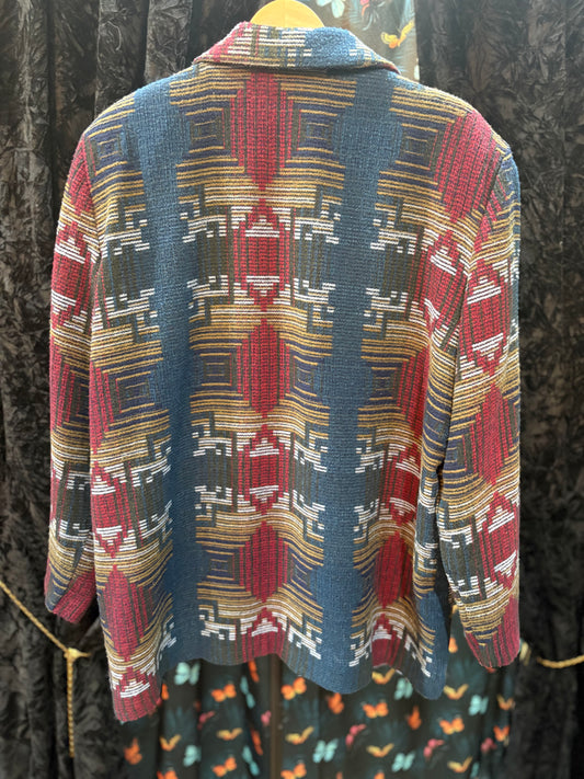 Aztec Wool Blazer
