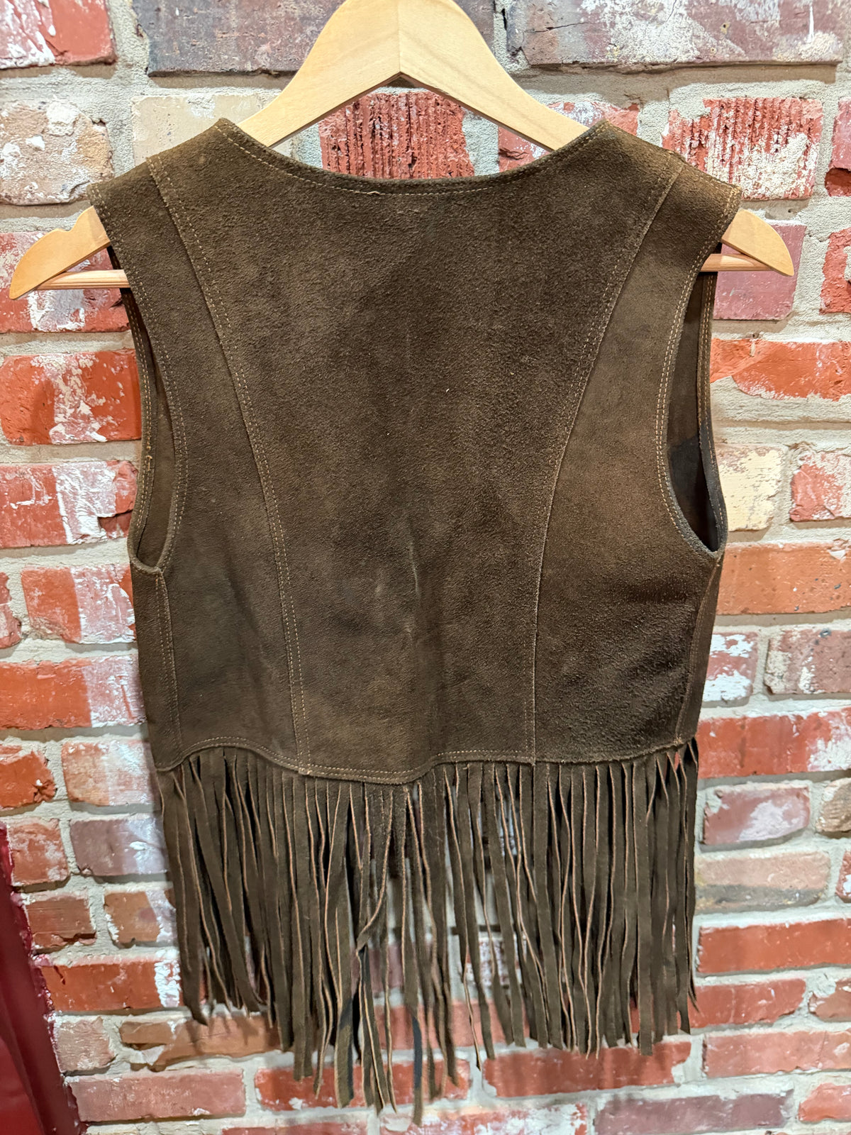 Suede Fringe Vest