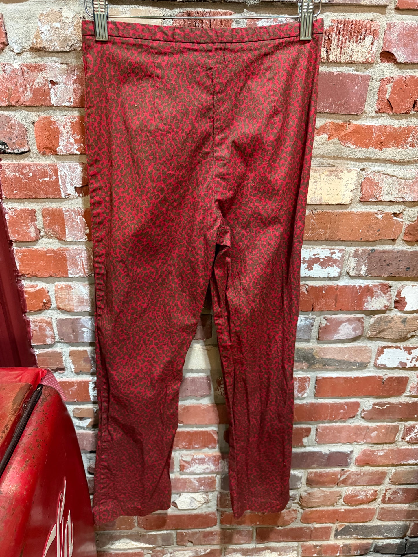 Harold’s Red Cheetah Pants