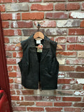 Petite Sophisticate Leather Front Vest