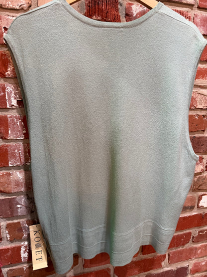 Koret Steel Blue Embroidered Vest