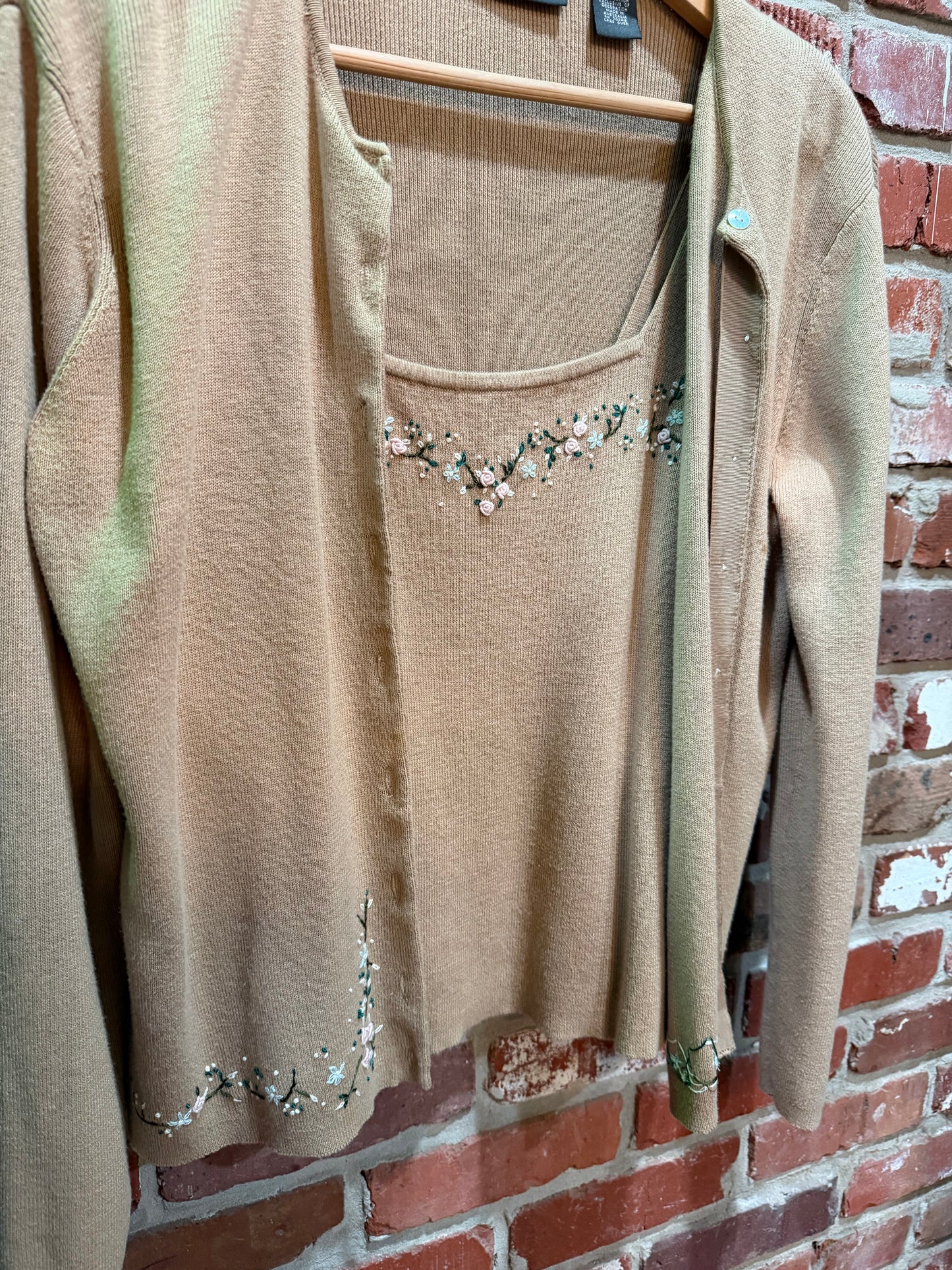 Relativity Petite Cardigan + Shell Set