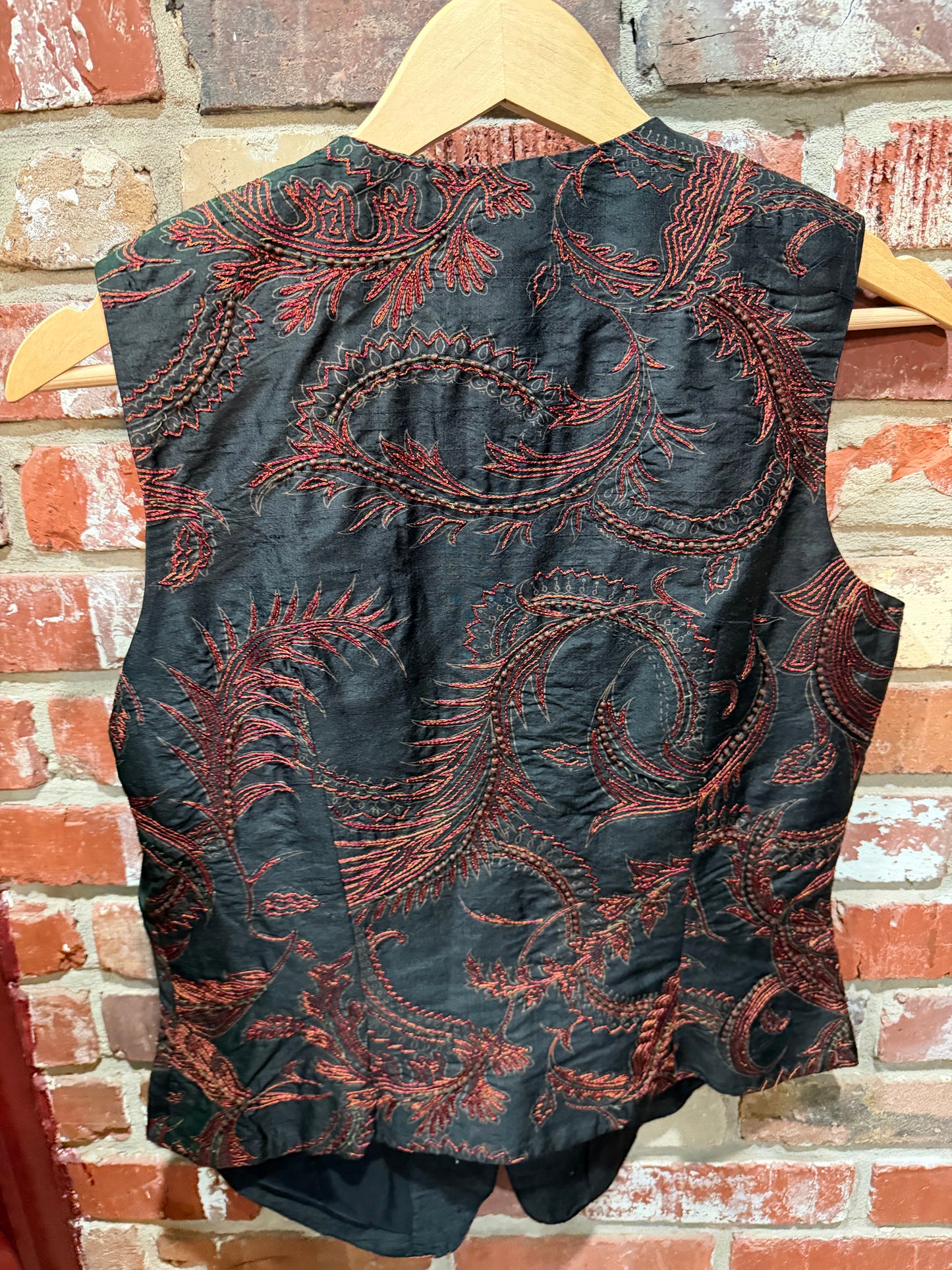 FINITY Burgundy Embroidered Vest
