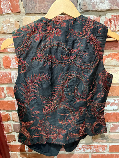 FINITY Burgundy Embroidered Vest