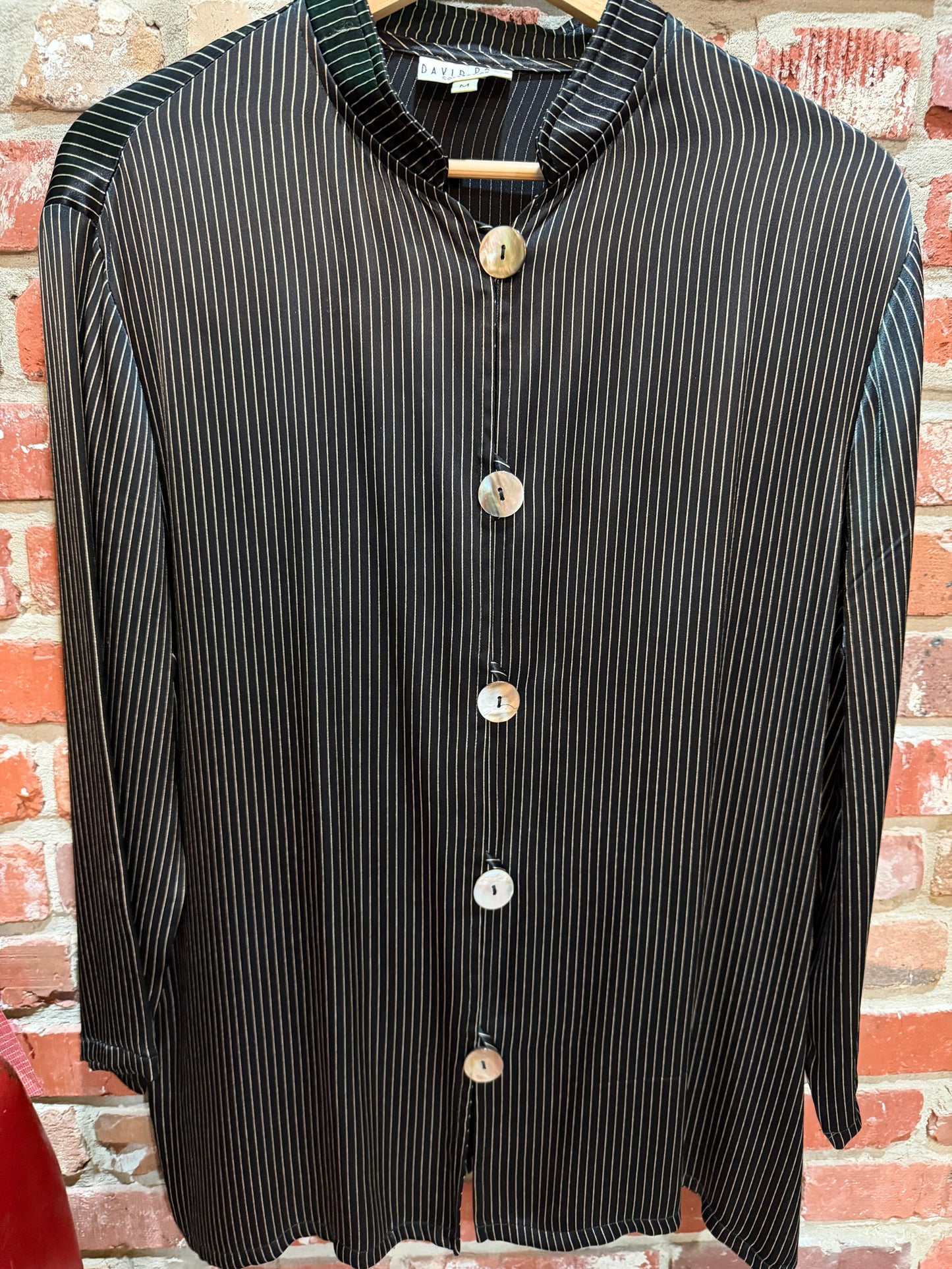 David Dart Black Pinstripe Matching Set