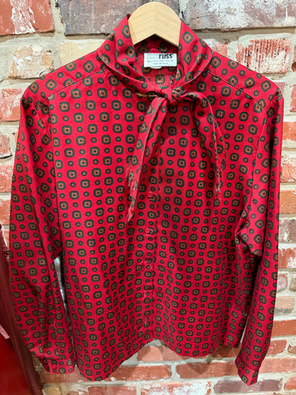 Russ Togs Long Sleeve Button Front Blouse