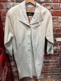One Leather Factory Beige Leather Trench