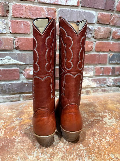 Reddish Saddle Brown Boots