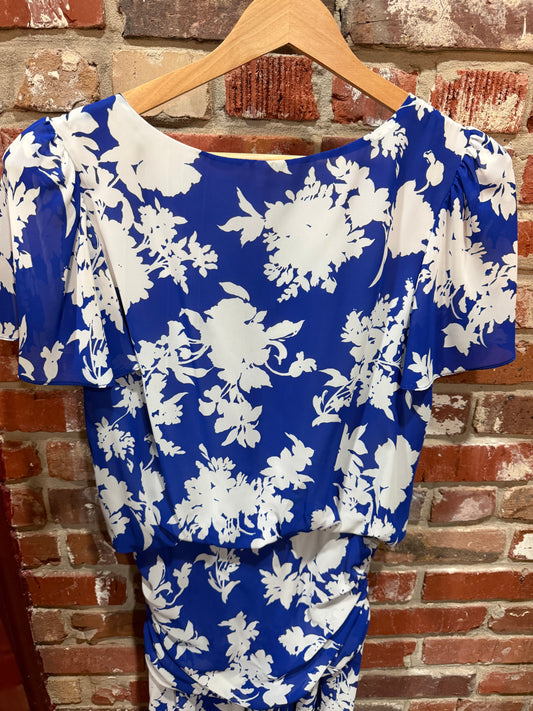Jordan Ari Blue 80s Dress