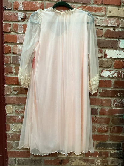 Baby Pink Peignoir Set