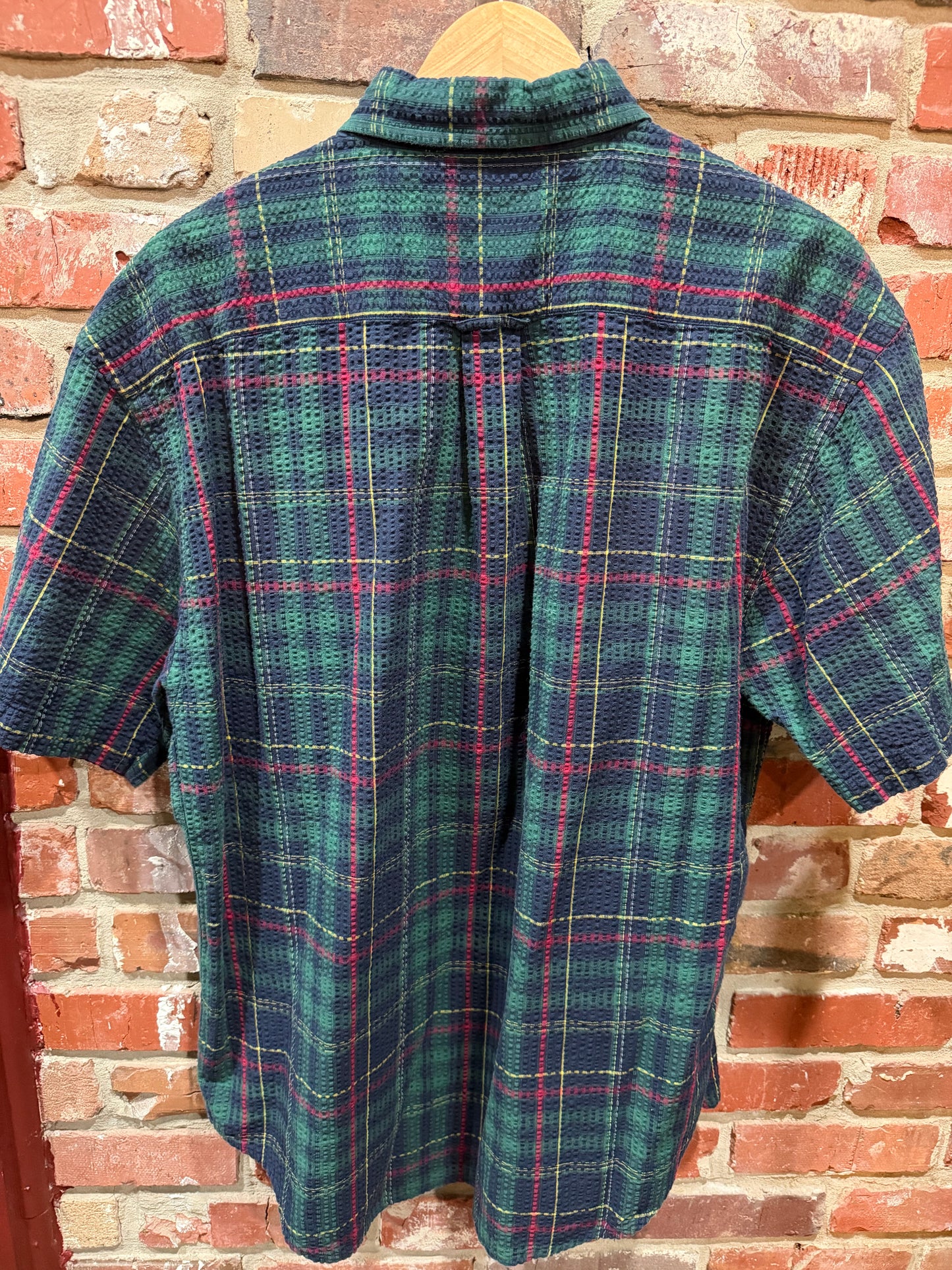 Woods and Grey Seersucker Button-Up