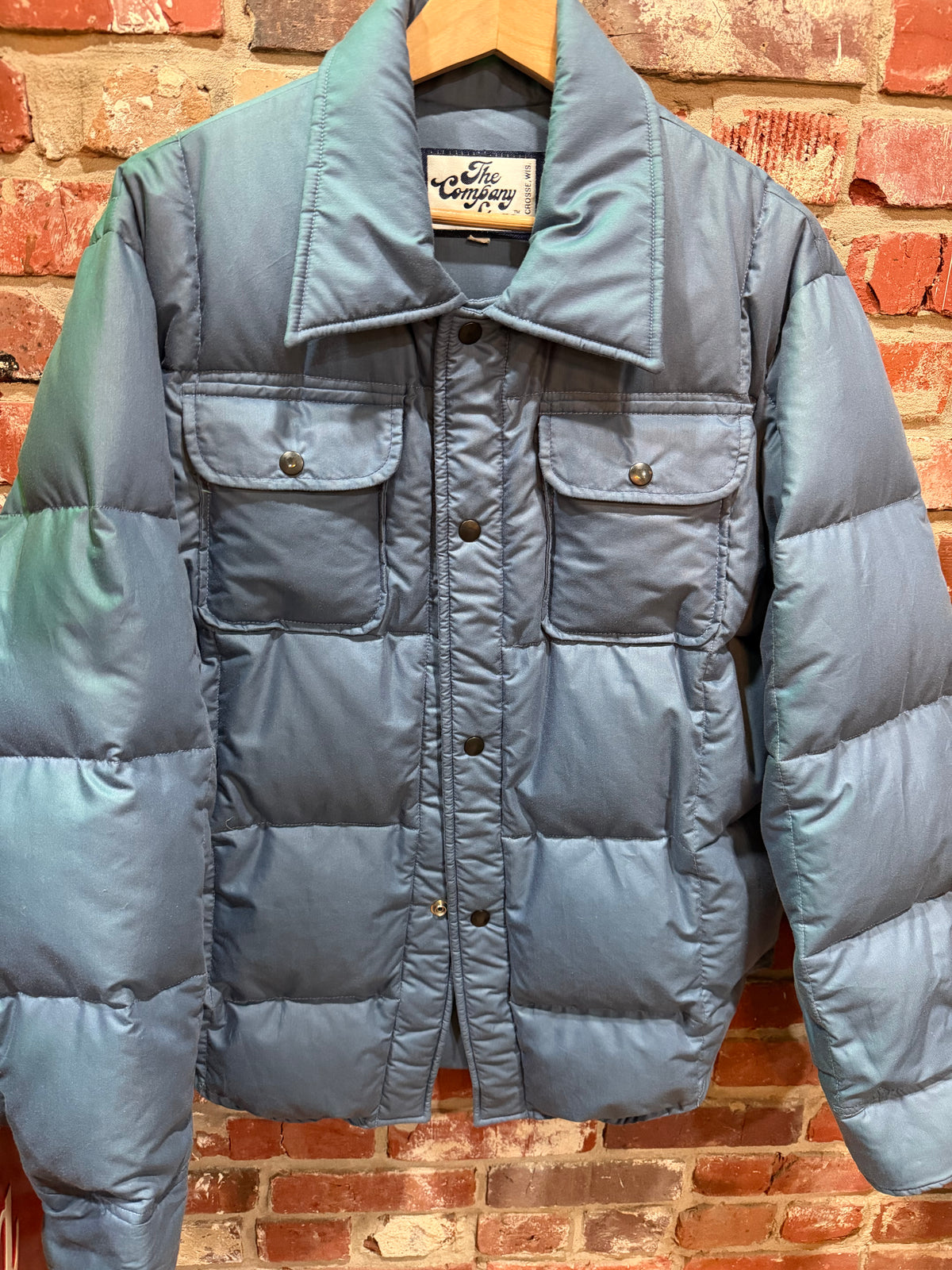 The Company Store Blue Puffer Jacket