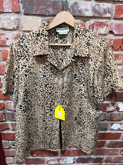 Joan Leslie Leopard Top