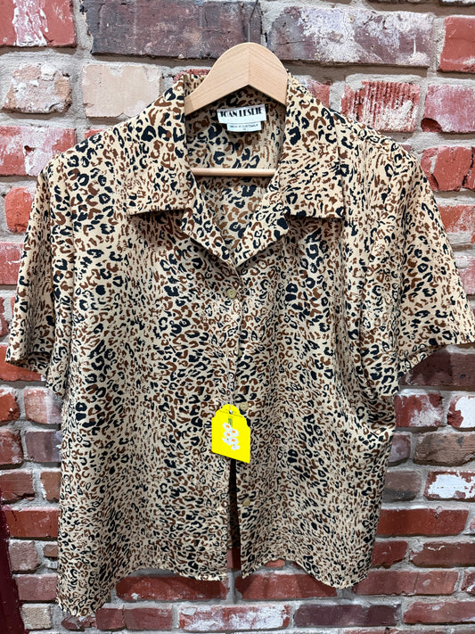 Joan Leslie Leopard Top