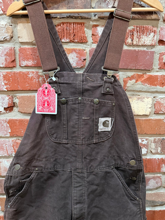 Carhartt Brown Duck Canvas Overalls