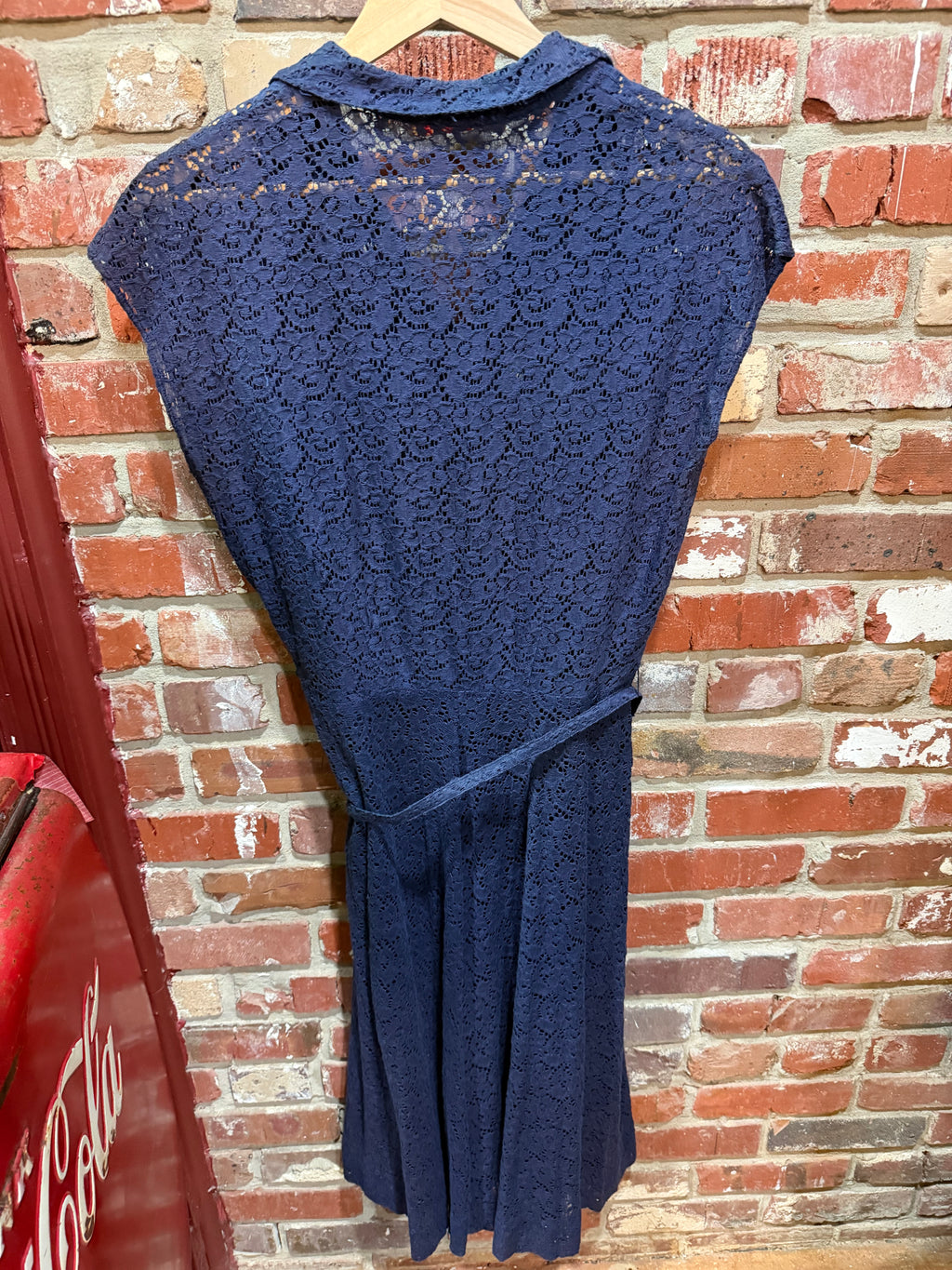 1950s L’Aiglon Blue Lace Dress