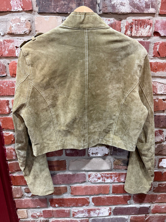 Wilson’s Leather Cropped Suede Jacket