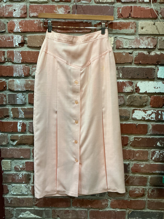 Togethers Pink Button Pleated Skirt