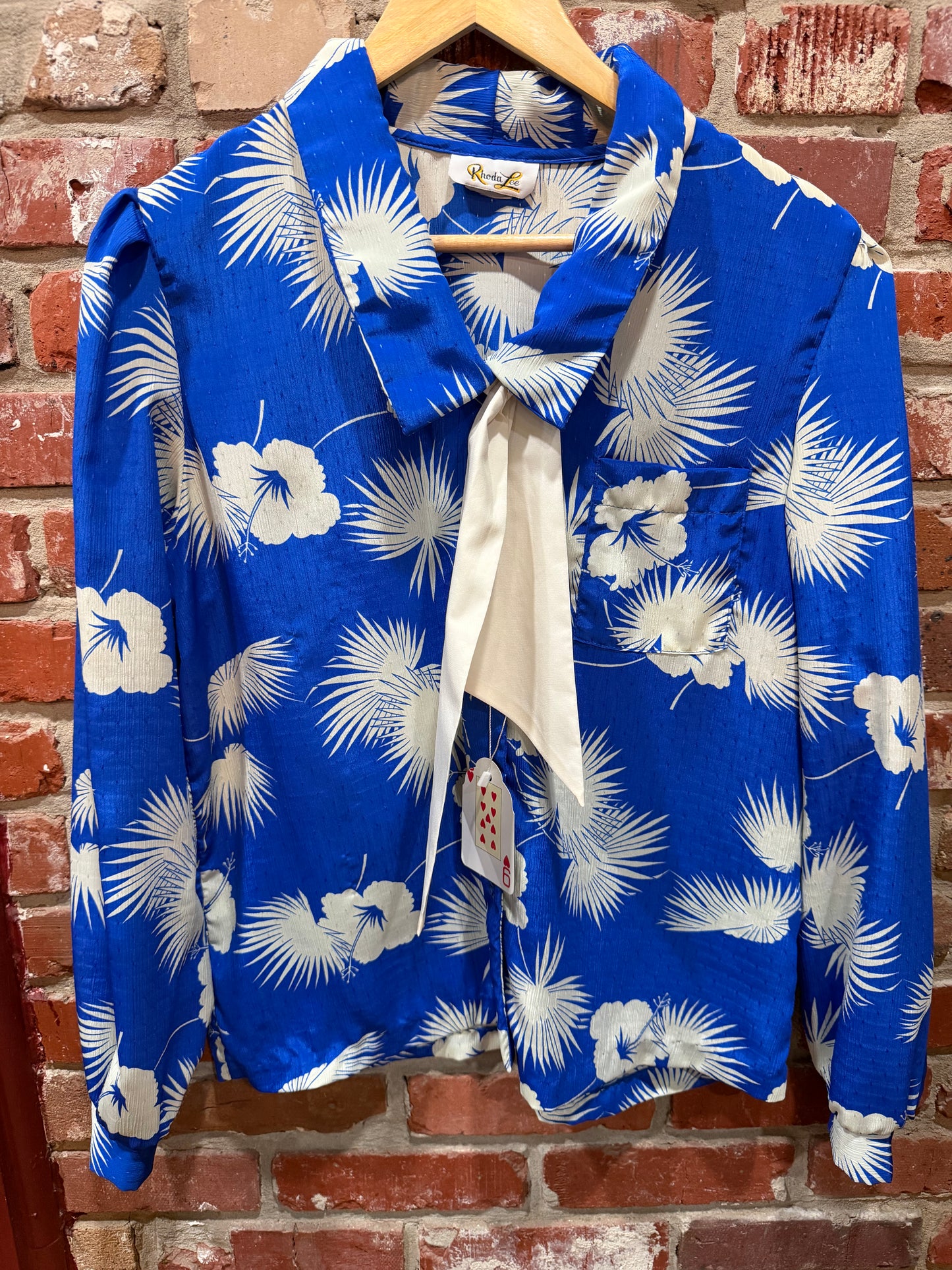 Rhoda Lee Floral Blouse with Bow