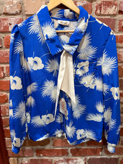 Rhoda Lee Floral Blouse with Bow
