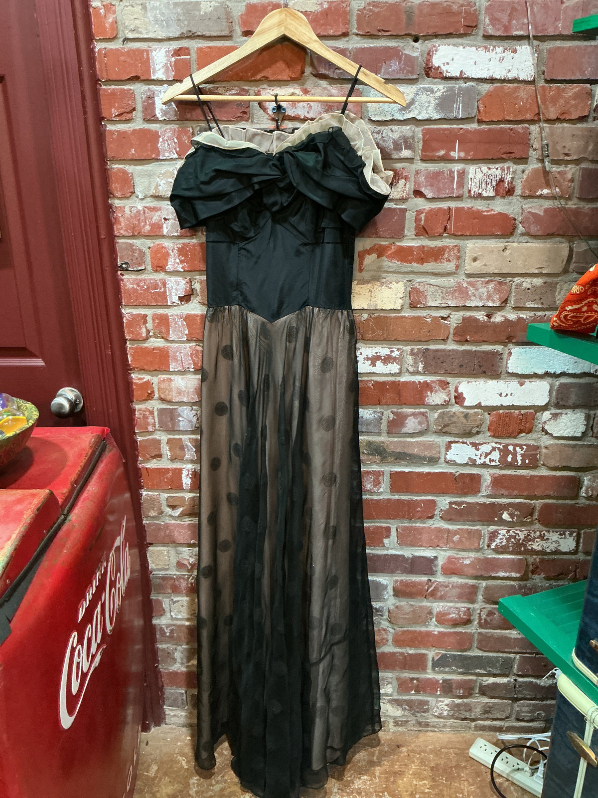 50s Black Evening Dress