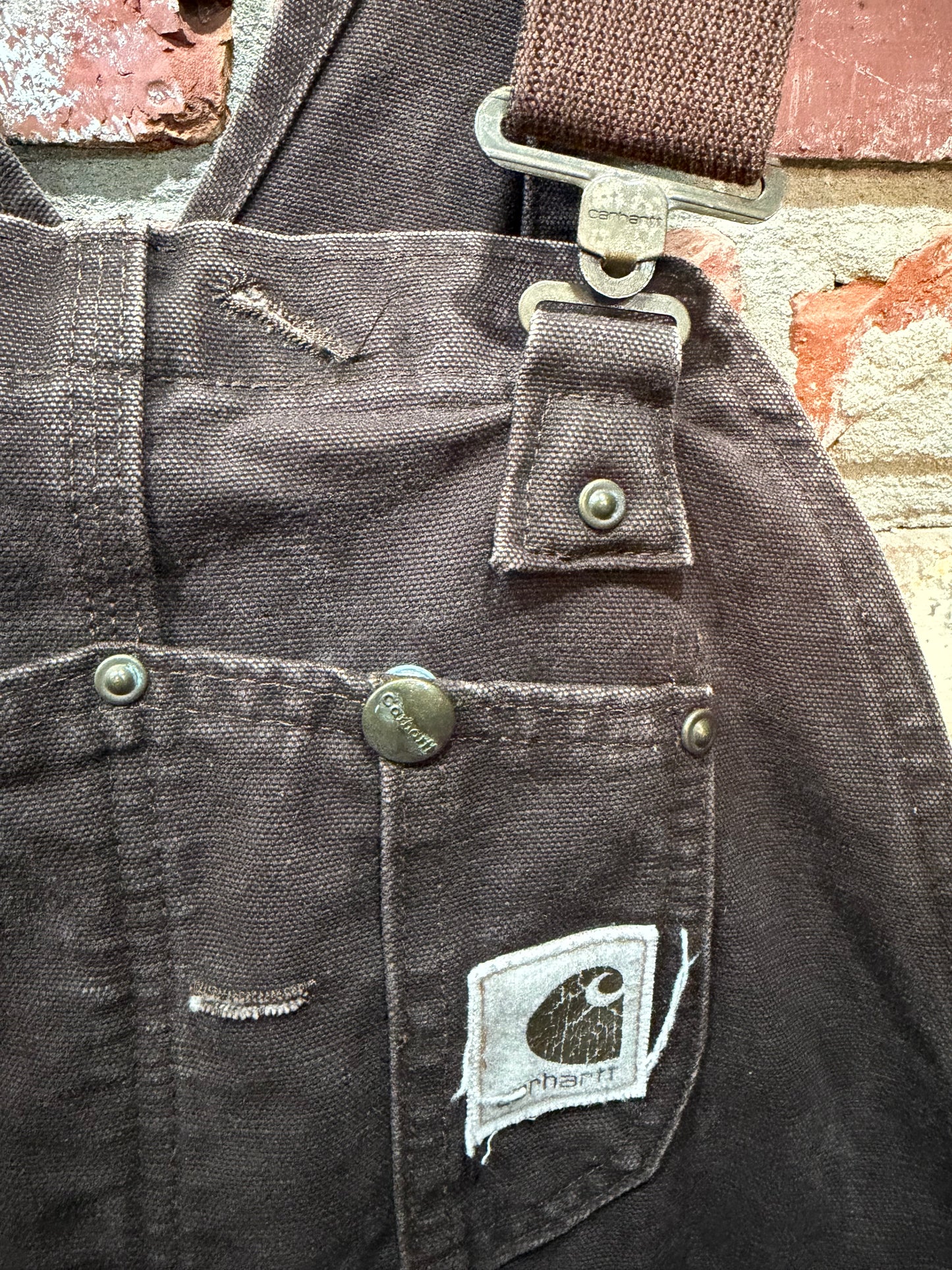 Carhartt Brown Duck Canvas Overalls