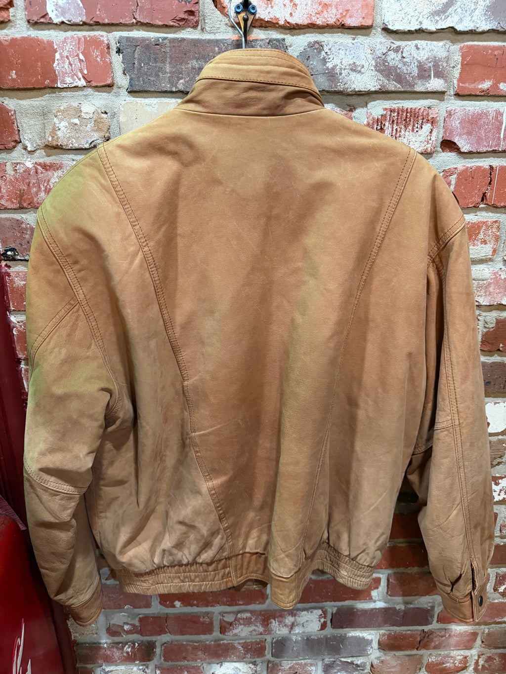 New River Cognac Leather Jacket