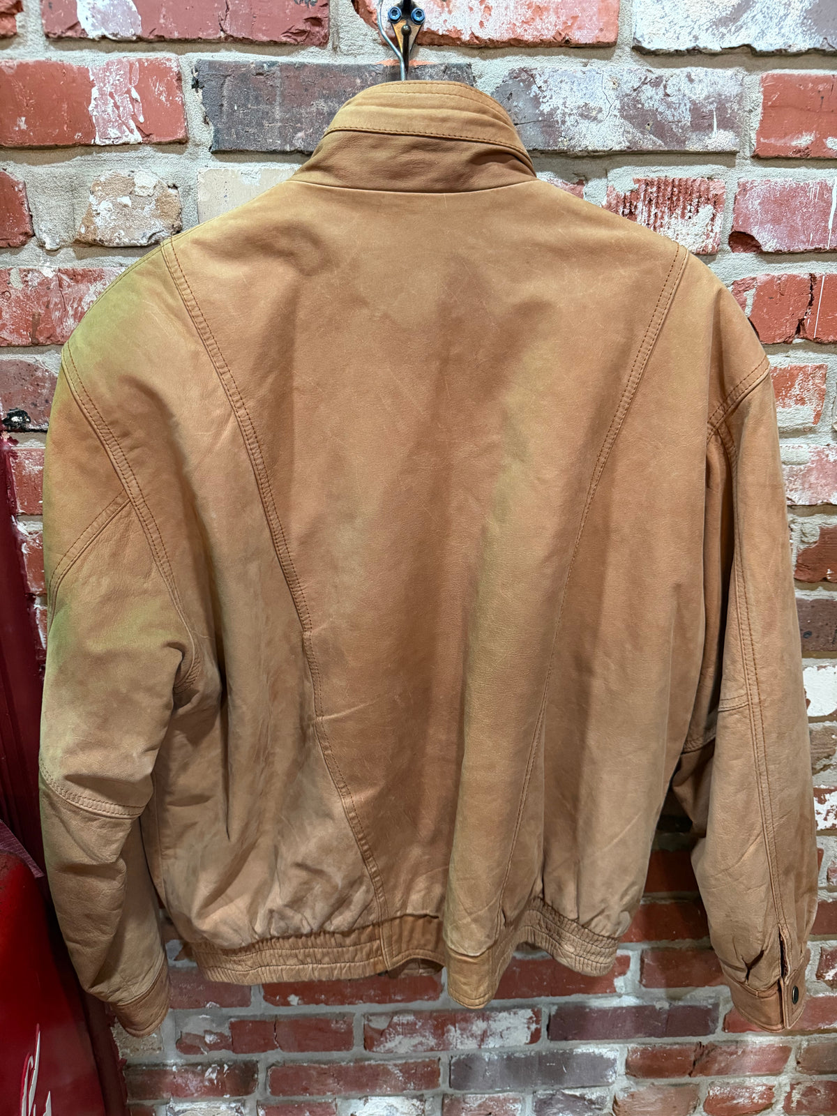 New River Cognac Leather Jacket