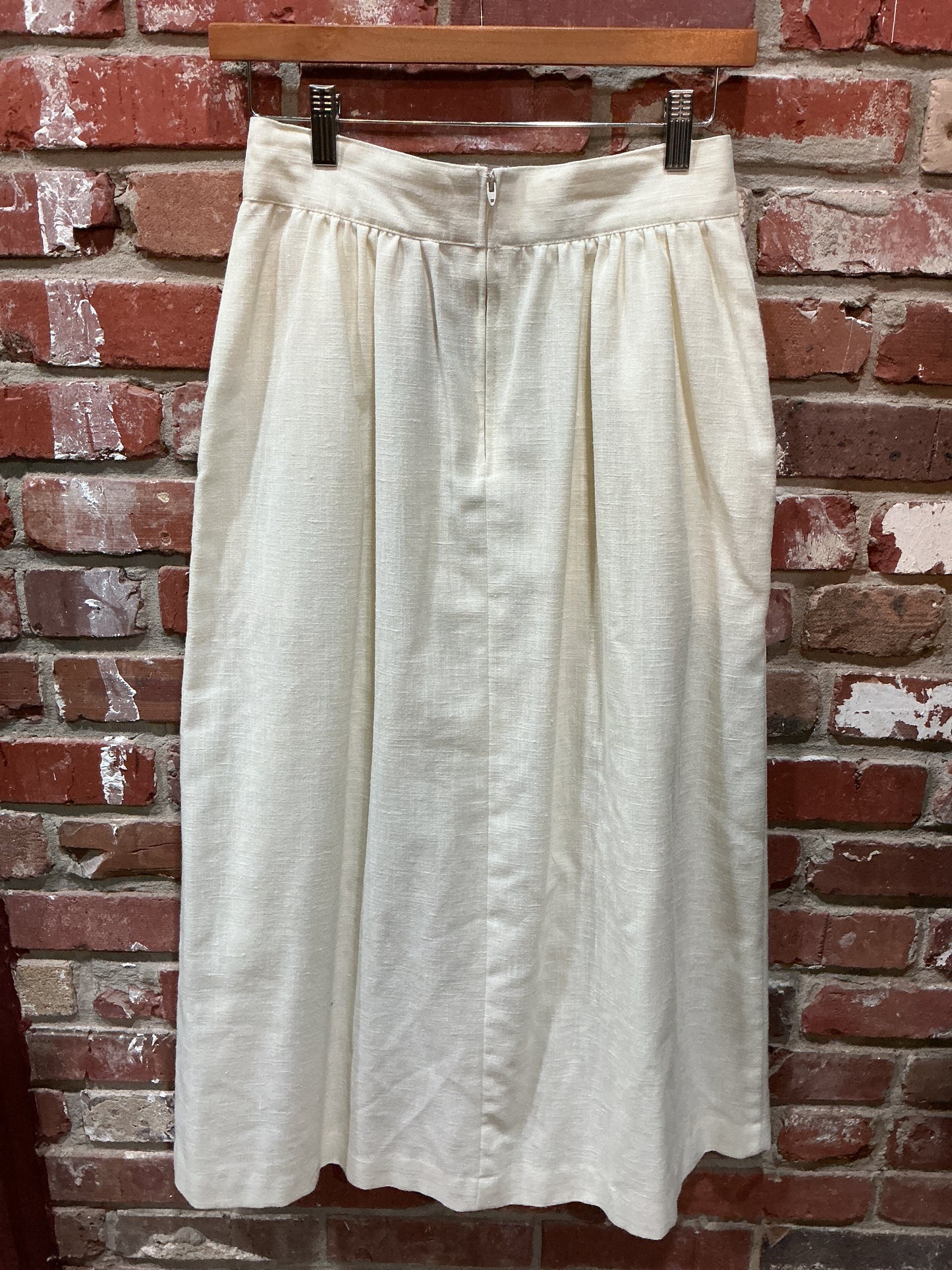 Norton McNaughton White Pleated Skirt