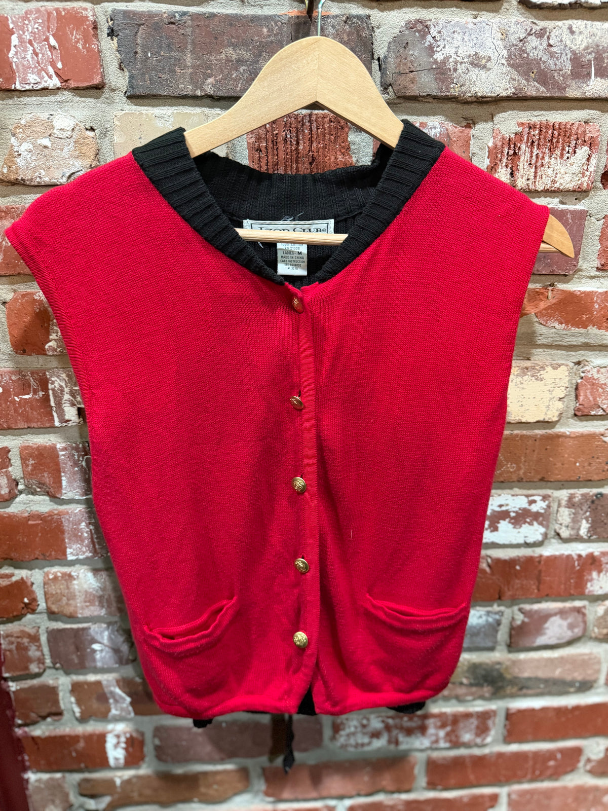 IZOD Club Red Sweater Vest