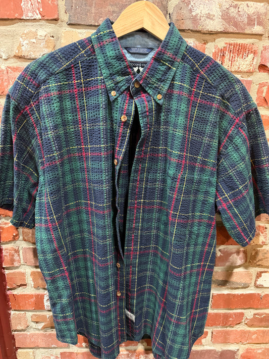 Woods and Grey Seersucker Button-Up
