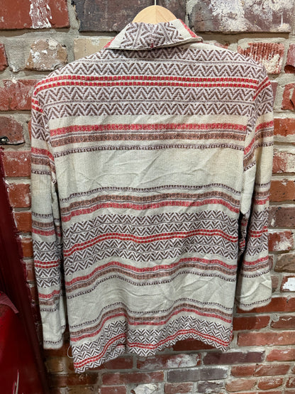 Chad Stevens Geometric Southwestern Knit Blazer