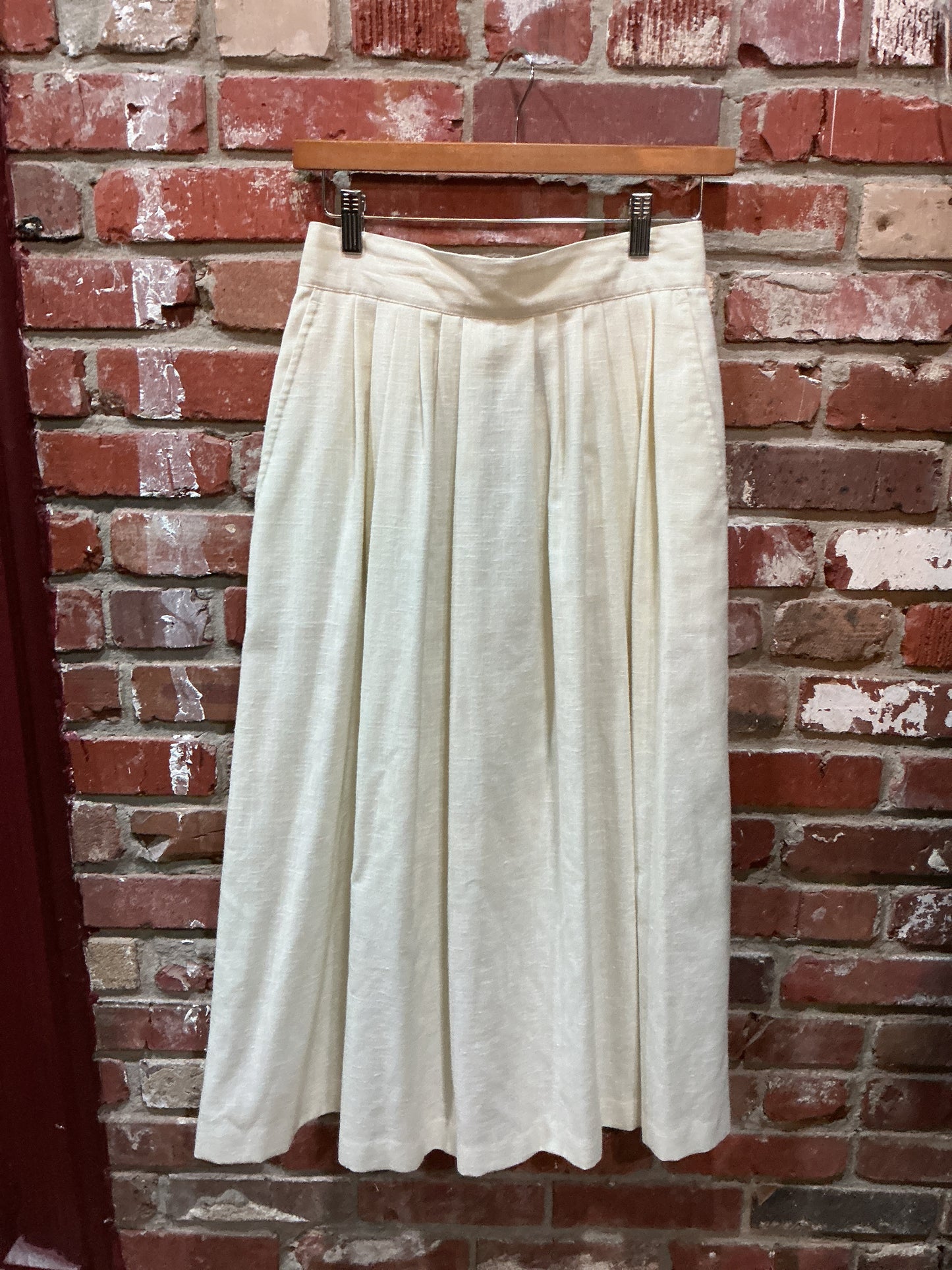 Norton McNaughton White Pleated Skirt
