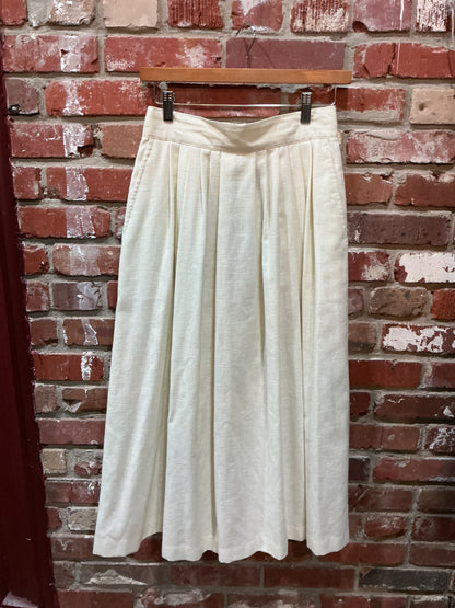 Norton McNaughton White Pleated Skirt